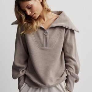 Caslon Women's Taupe Cowl Neck Sweater